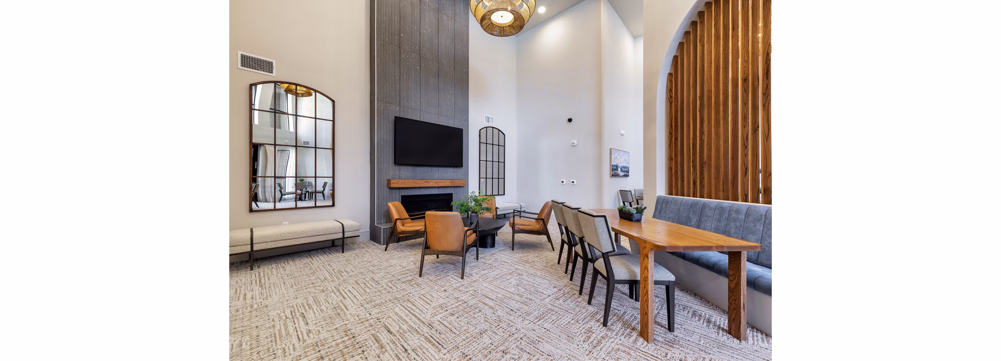 clubhouse at The Luxe at Lewisville Apartments