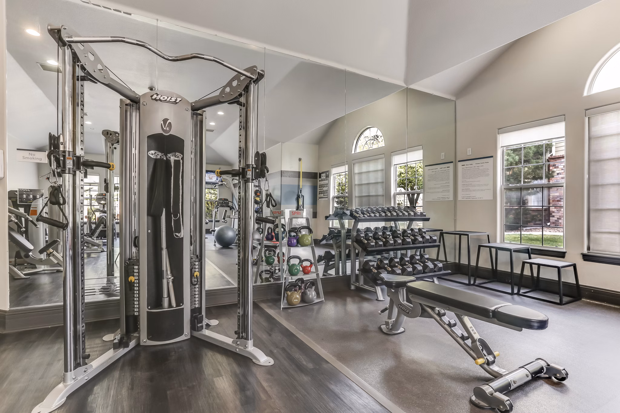 fitness center at Dove Valley Apartments 