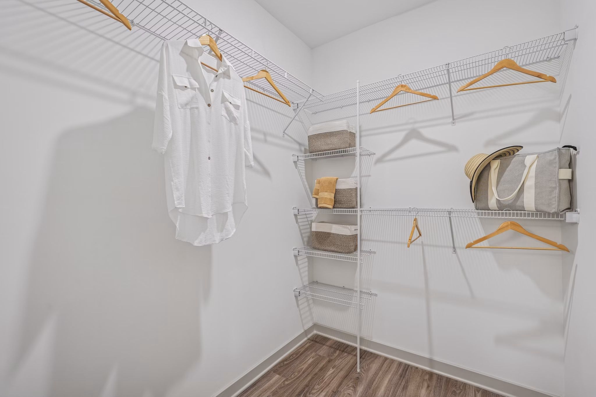 Closet at Arcadia at Waterway Hills Apartments