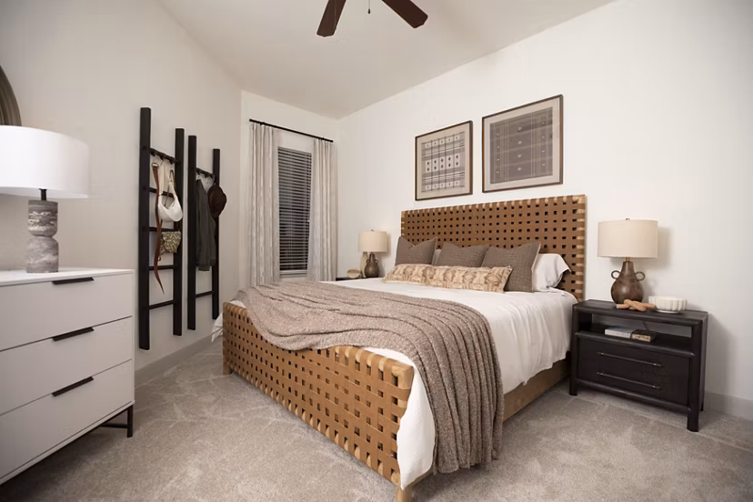 bedroom at The Briscoe River Oaks Apartments
