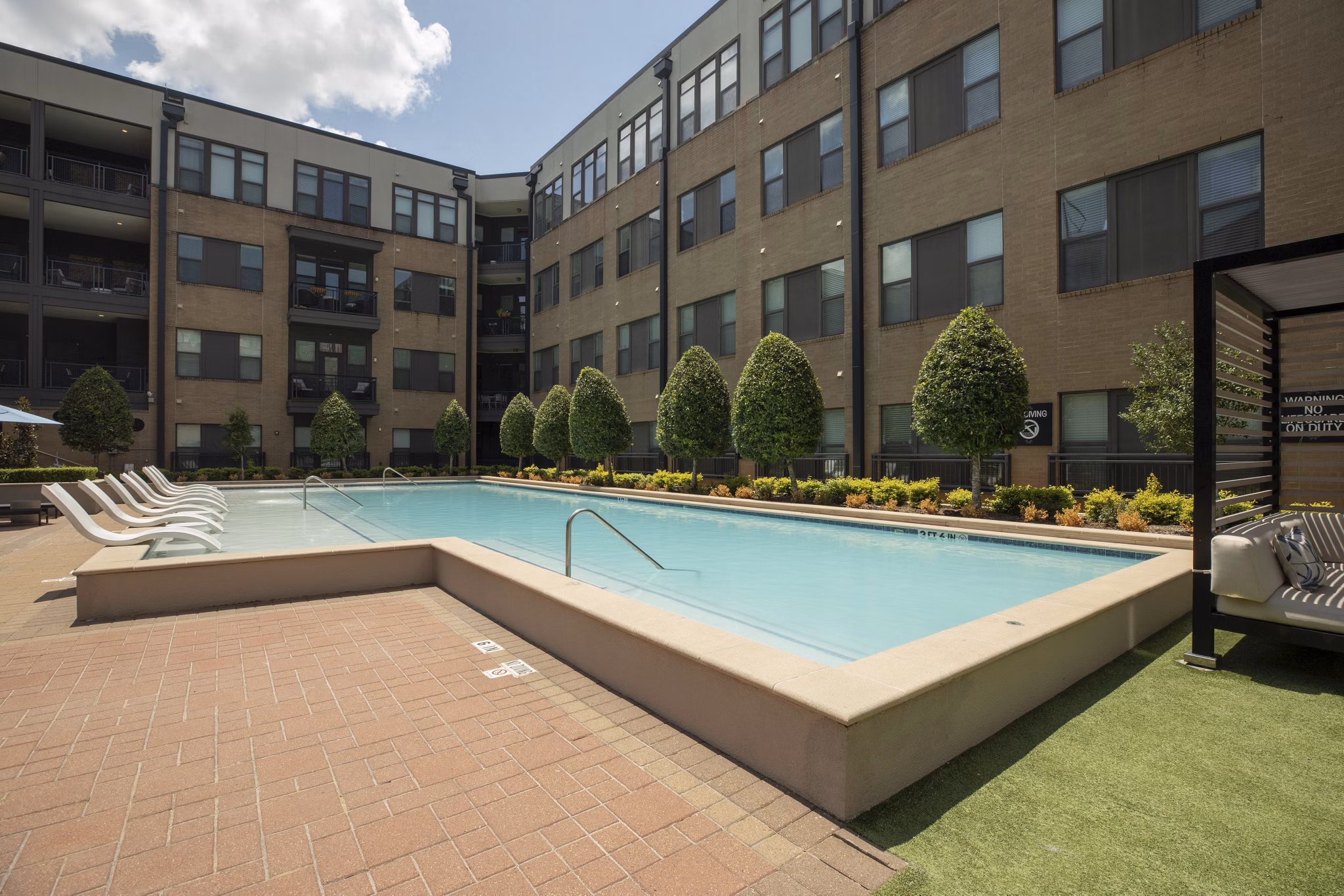 pool at The Briscoe River Oaks Apartments