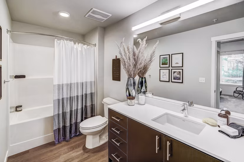 bathroom at Parkside Esterra Park Apartments