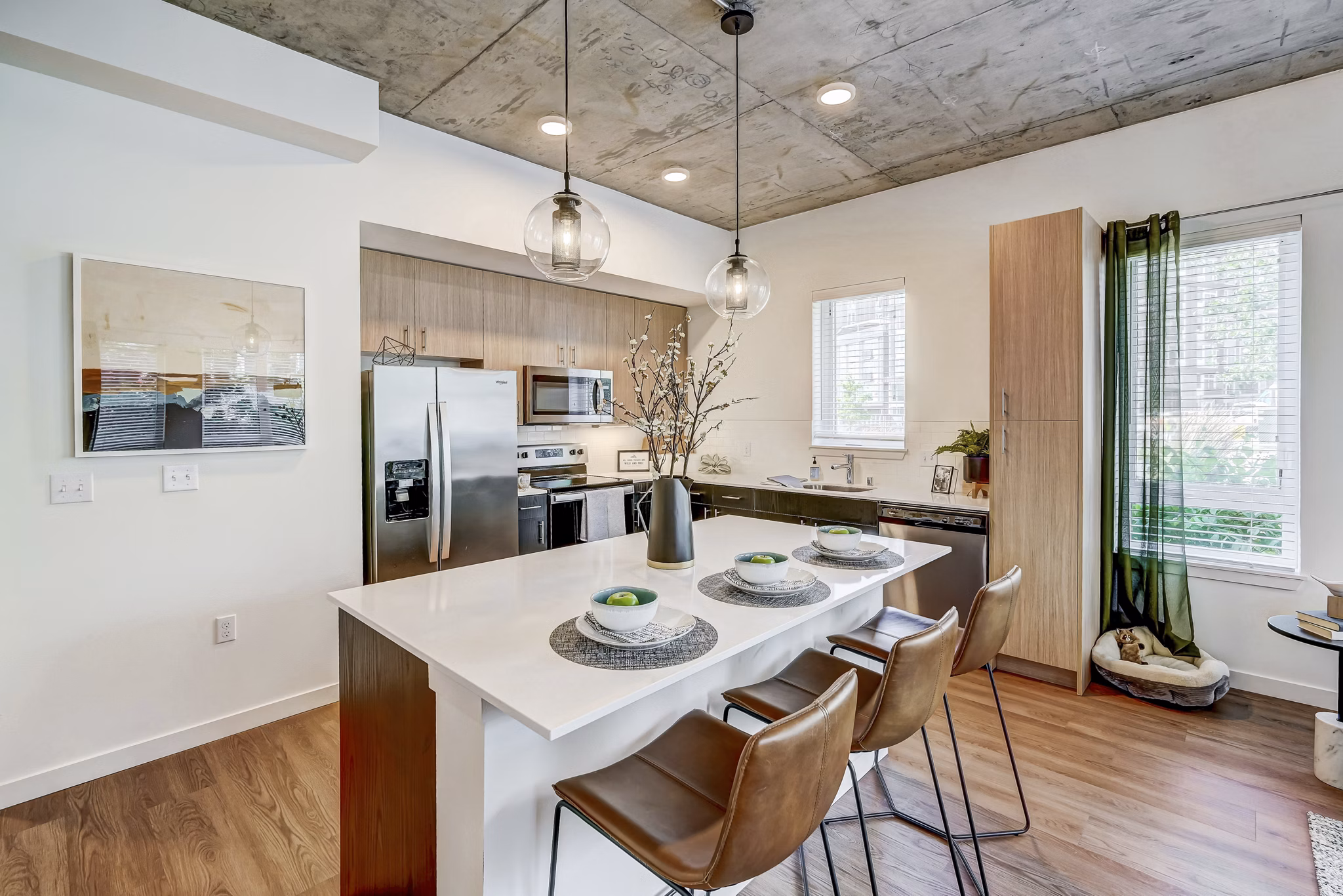 kitchen at Parkside Esterra Park Apartments