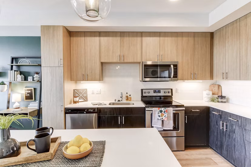 kitchen at Parkside Esterra Park Apartments