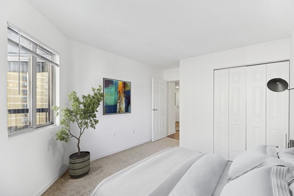 bedroom at NorthXNorthwest Northwest Tower Apartments