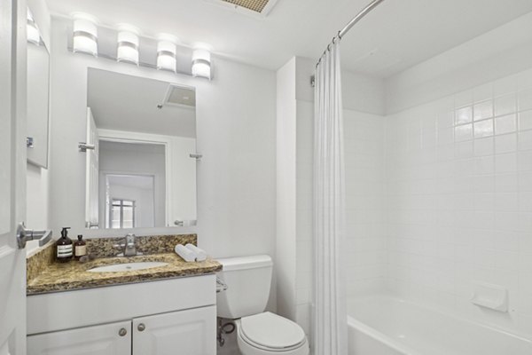 bathroom at NorthXNorthwest Northwest Tower Apartments