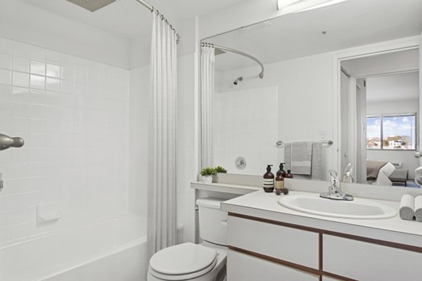 bathroom at NorthXNorthwest Northwest Tower Apartments