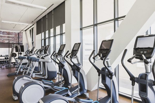 fitness center at NorthXNorthwest Northwest Tower Apartments