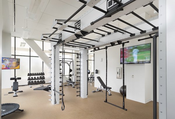 fitness center at NorthXNorthwest Northwest Tower Apartments