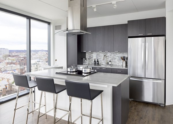 kitchen at NorthXNorthwest Northwest Tower Apartments