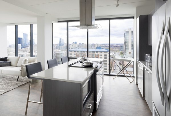 kitchen at NorthXNorthwest Northwest Tower Apartments