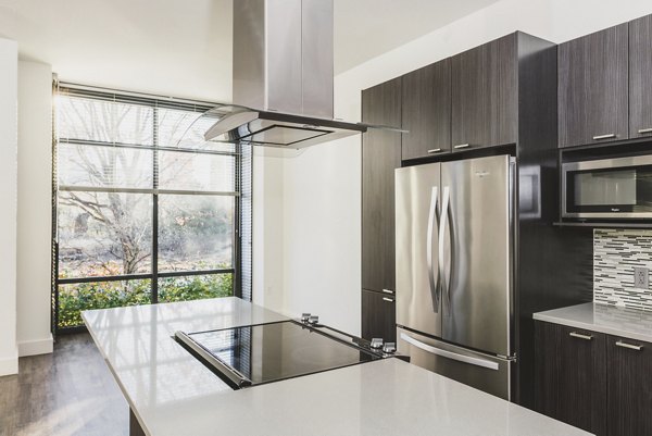 kitchen at NorthXNorthwest Northwest Tower Apartments