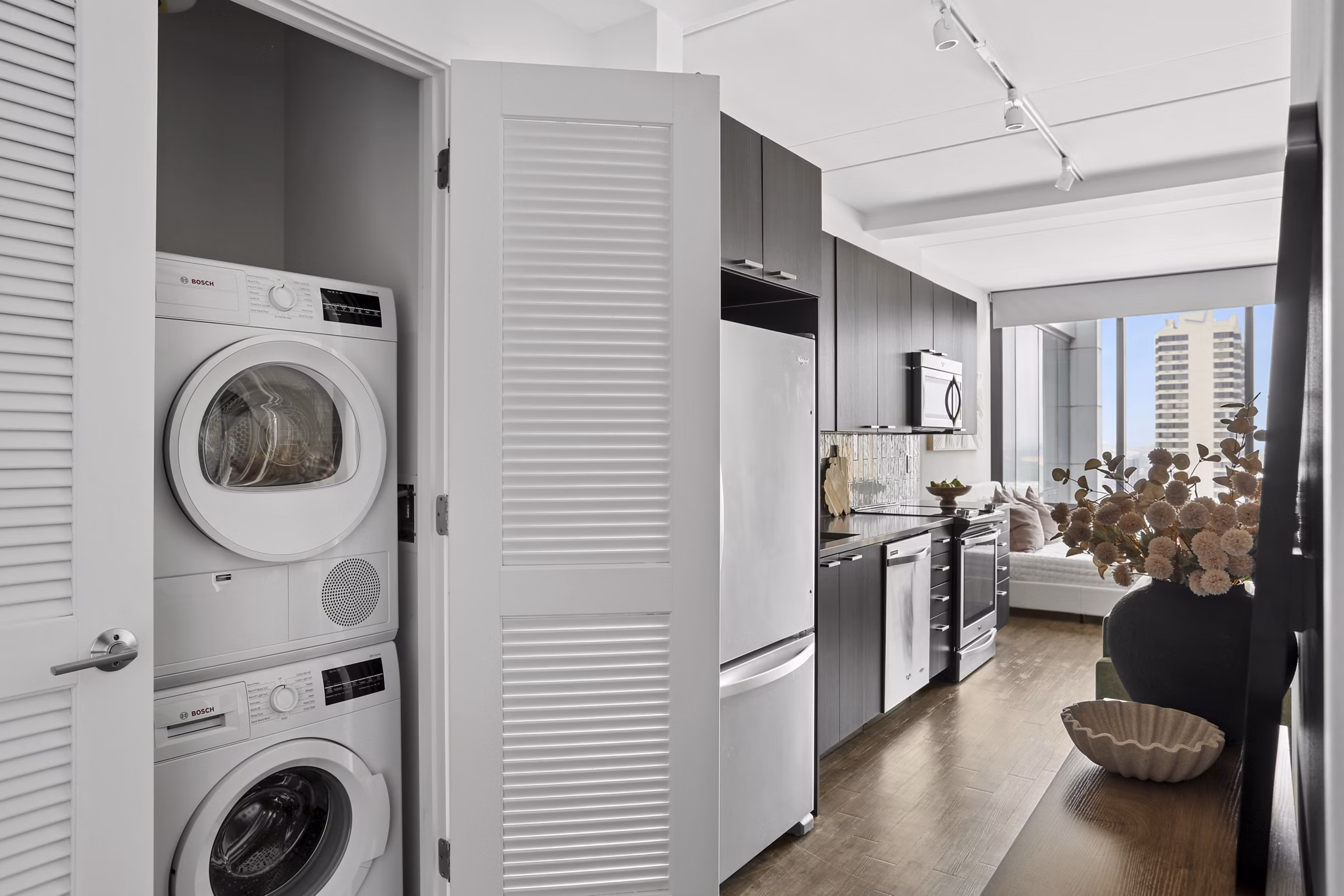 laundry facility at NorthXNorthwest Northwest Tower Apartments 