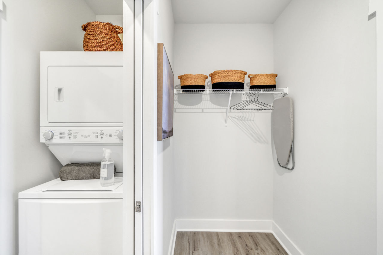 Laundry room at The Charles