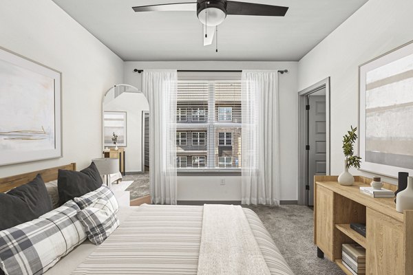 bedroom at The Parker Apartments