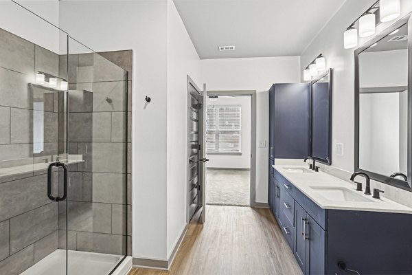 bathroom at The Parker Apartments