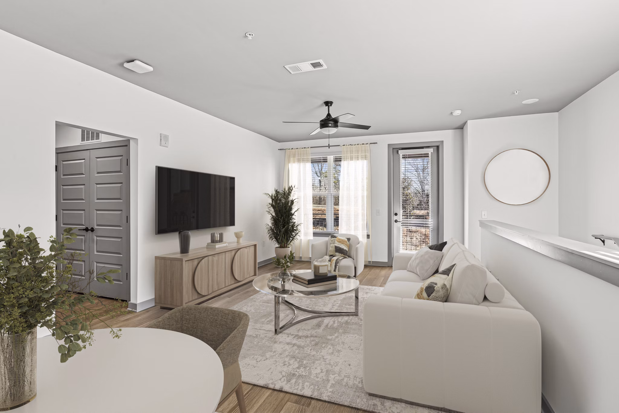 living room at The Parker Apartments