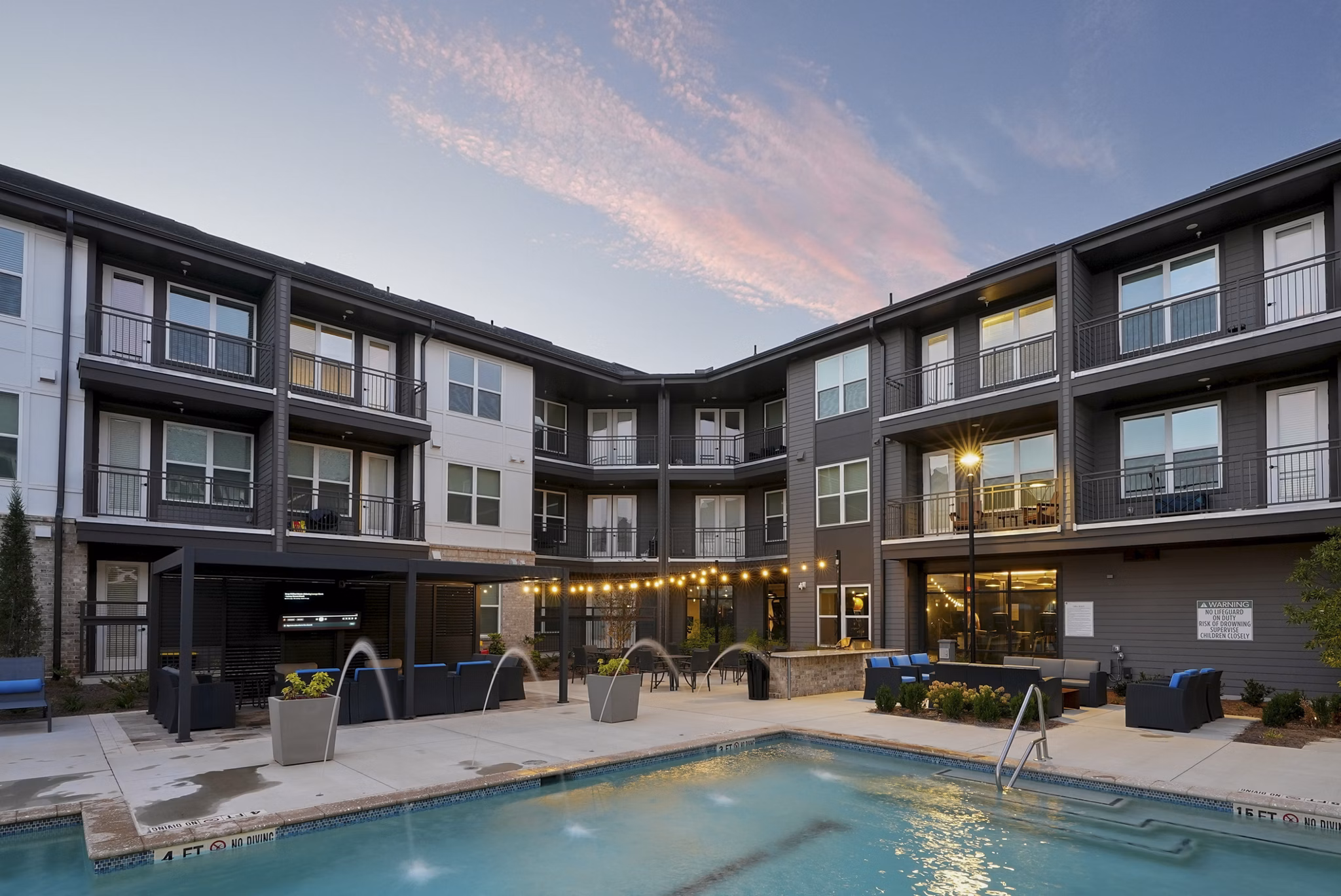 Pool at The Parker Apartments