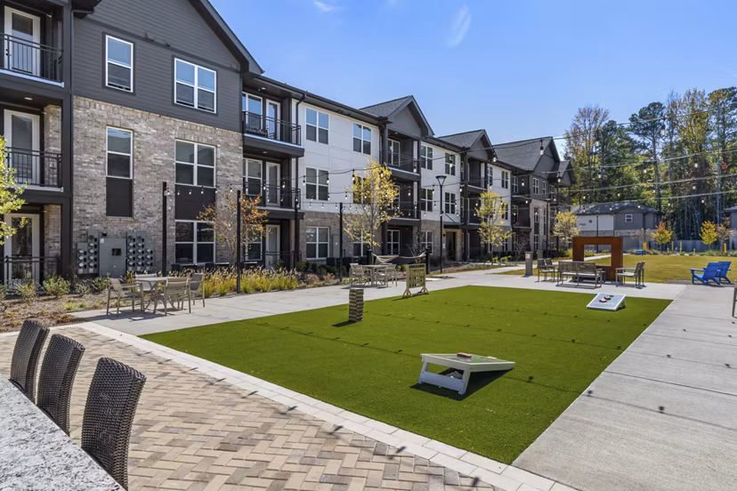 dog park at The Parker Apartments