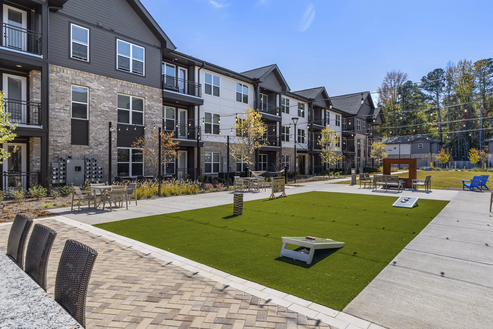 dog park at The Parker Apartments