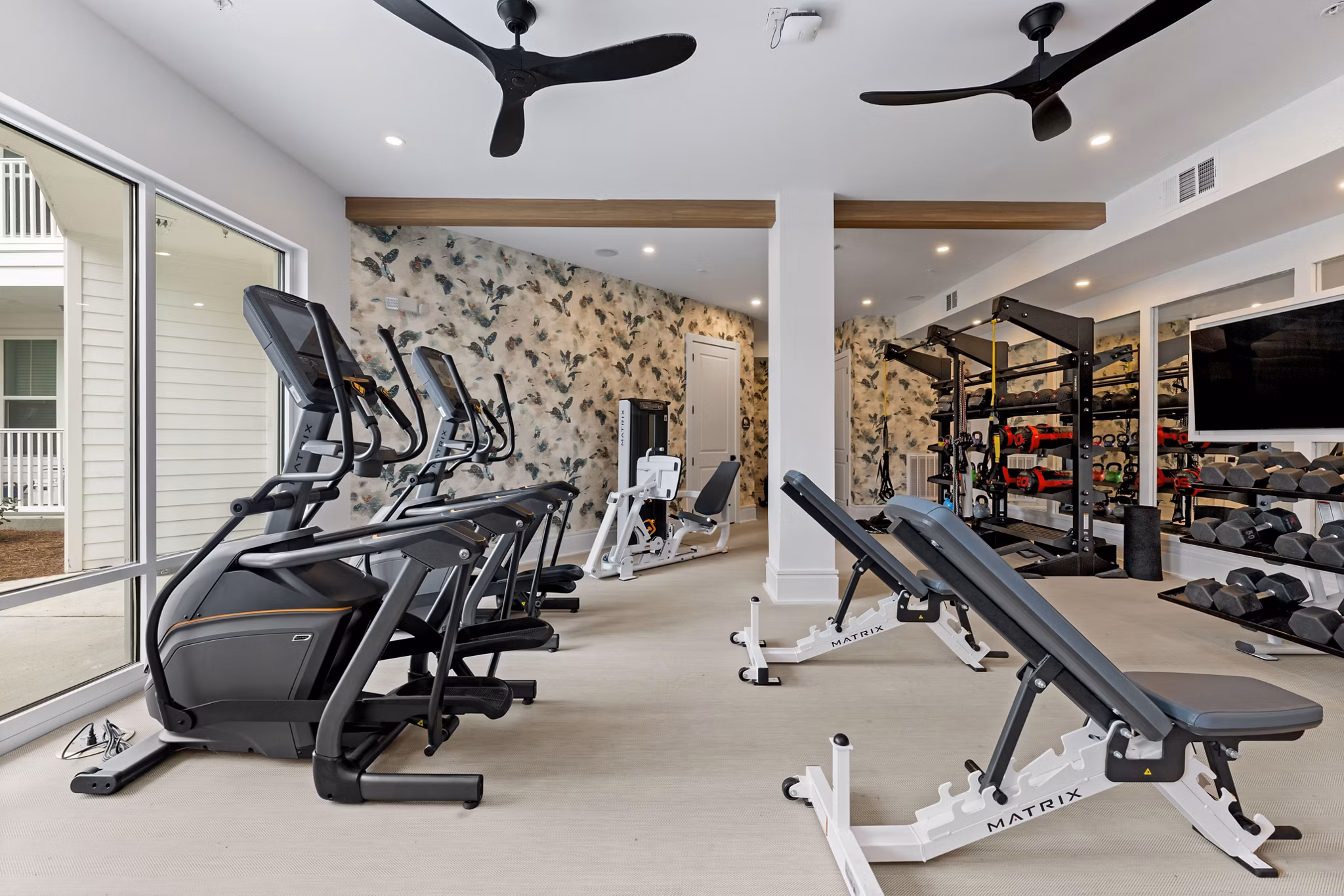 fitness center at Populus Pooler Apartments 