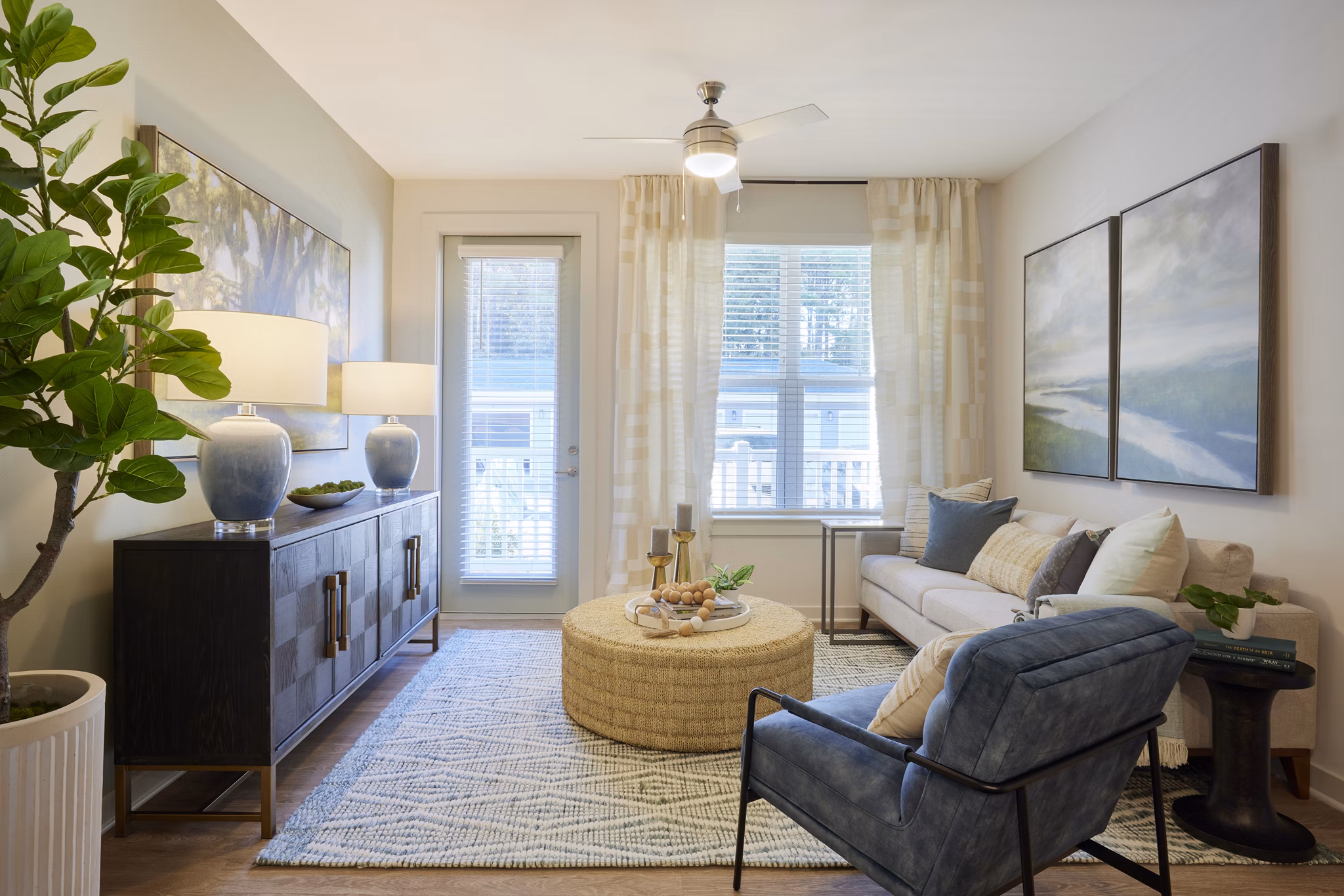 living room at Populus Pooler Apartments