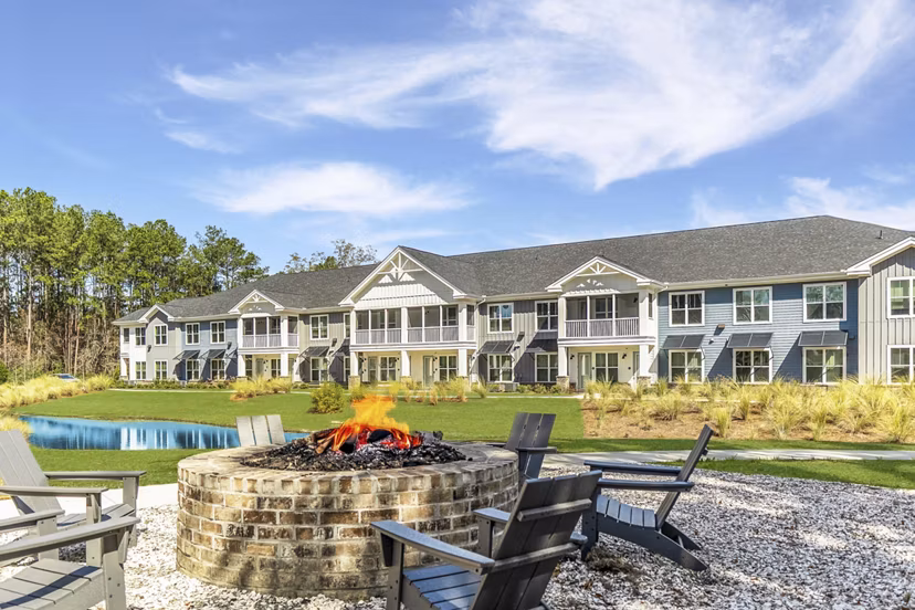 patio at Populus Pooler Apartments 