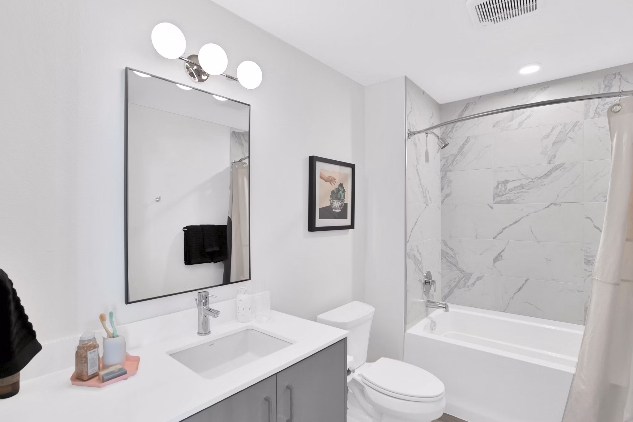 bathroom at Denizen Apartments 