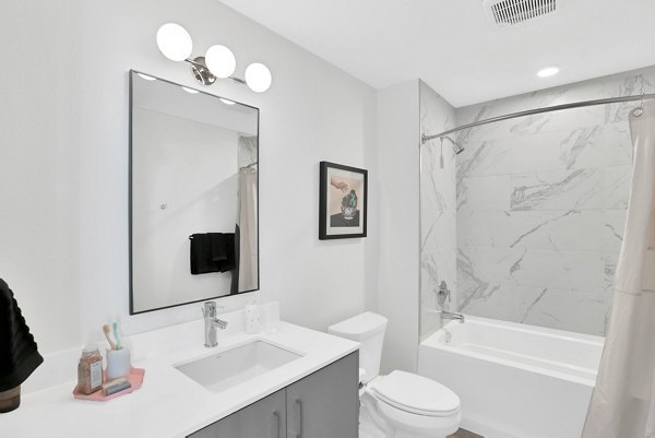 bathroom at Denizen Apartments 