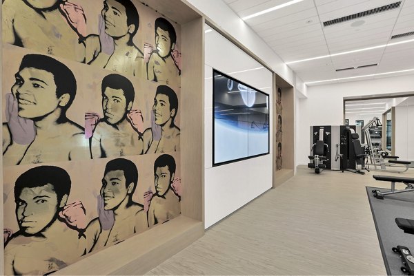 fitness center at Denizen Apartments 