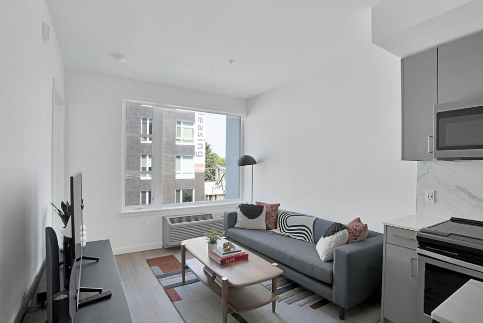living room at Denizen Apartments 