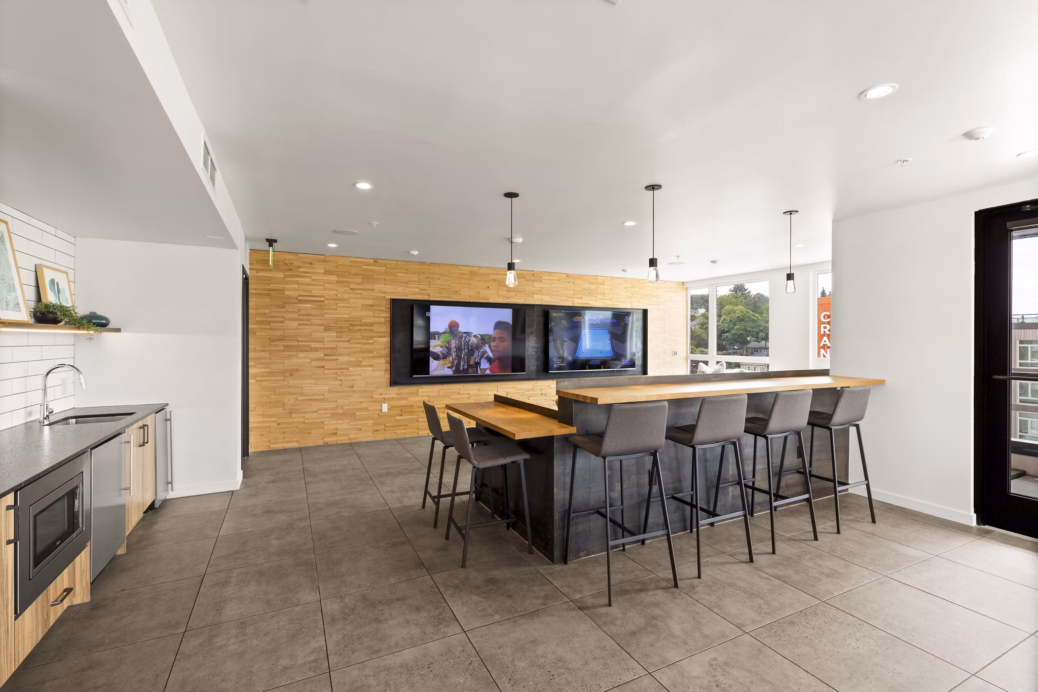 clubhouse at Axle Apartments