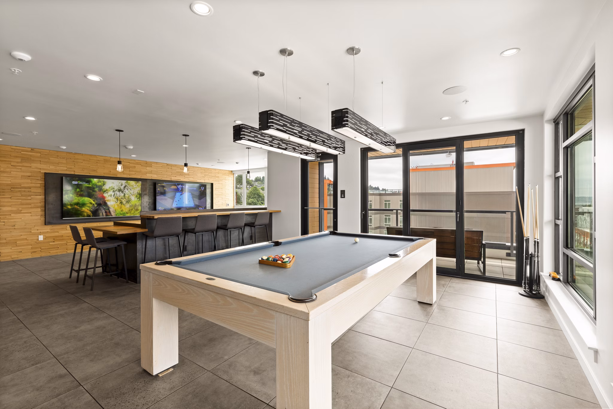 clubhouse at Axle Apartments