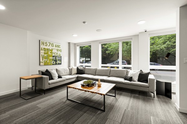 living room at Axle Apartments