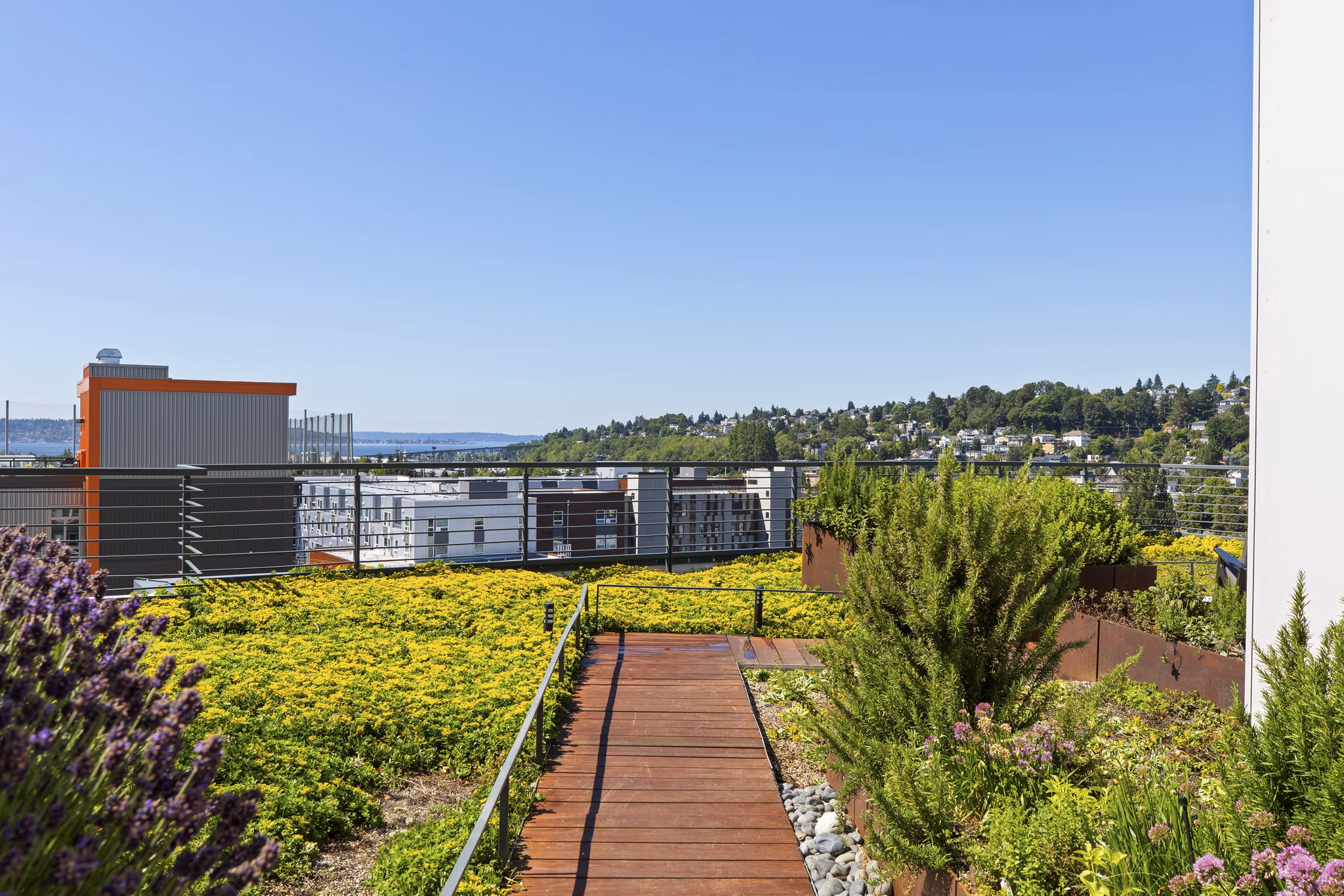 patio at Axle Apartments