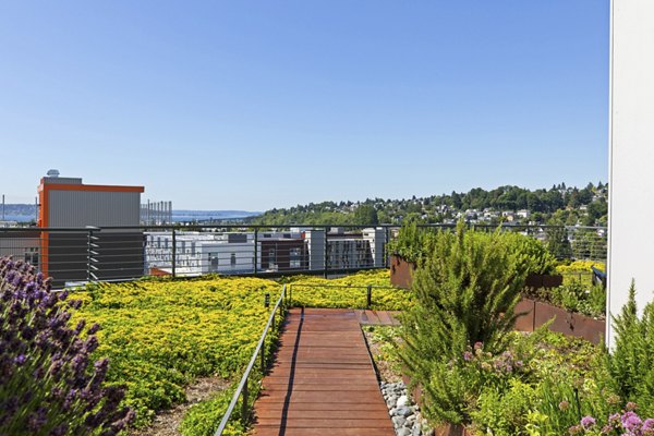 patio at Axle Apartments