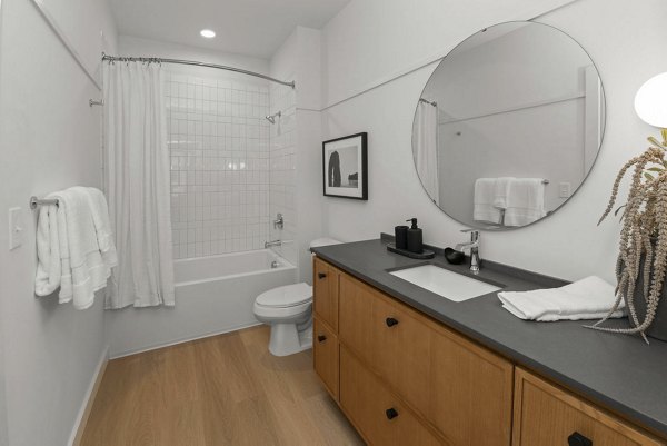 bathroom at Cullman House Apartments