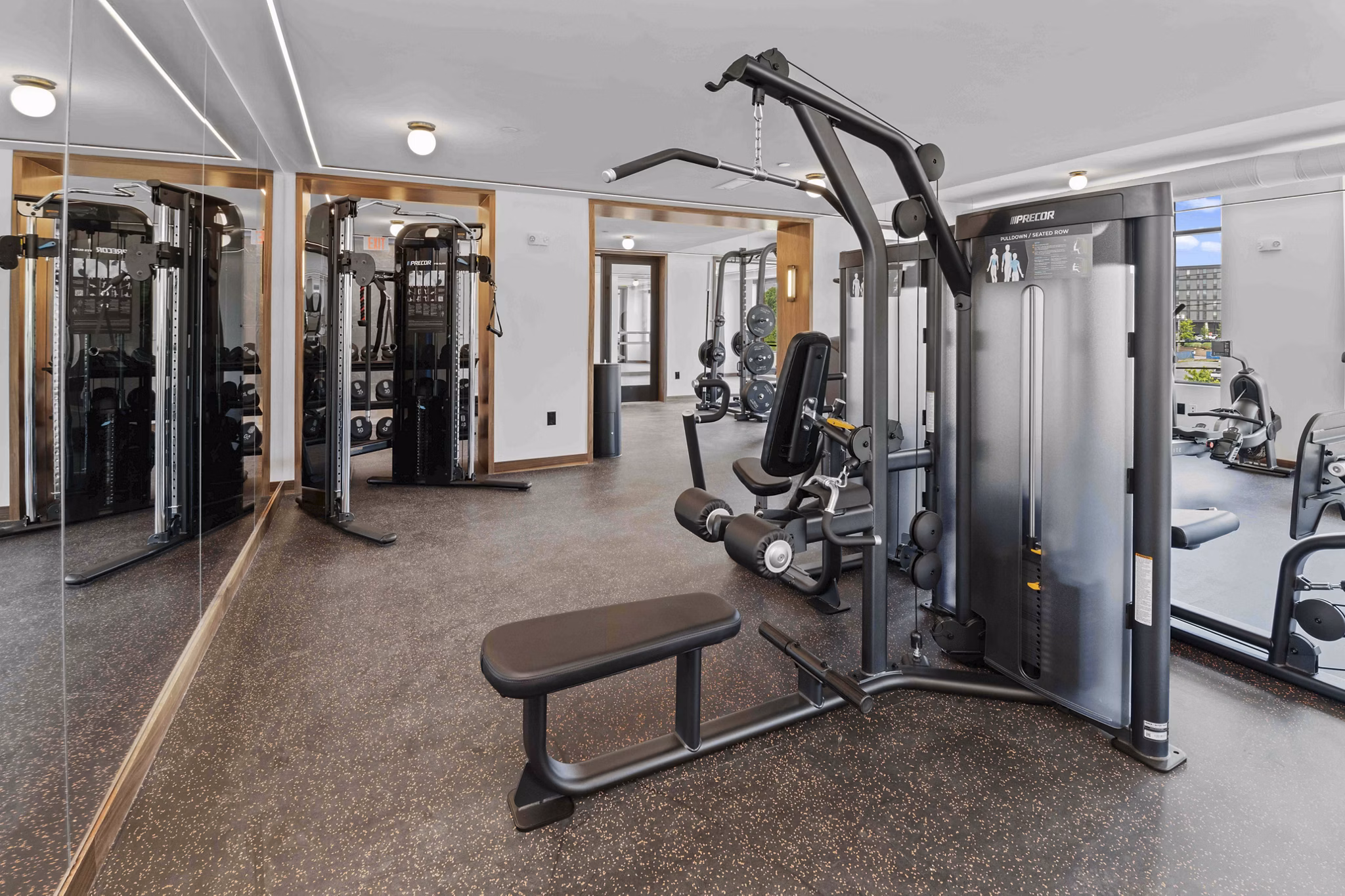 fitness center at Cullman House Apartments