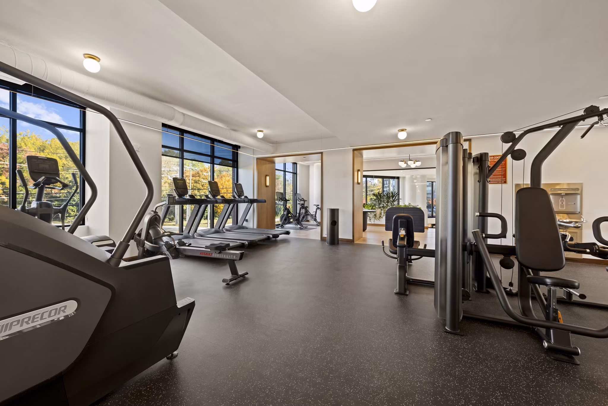 fitness center at Cullman House Apartments