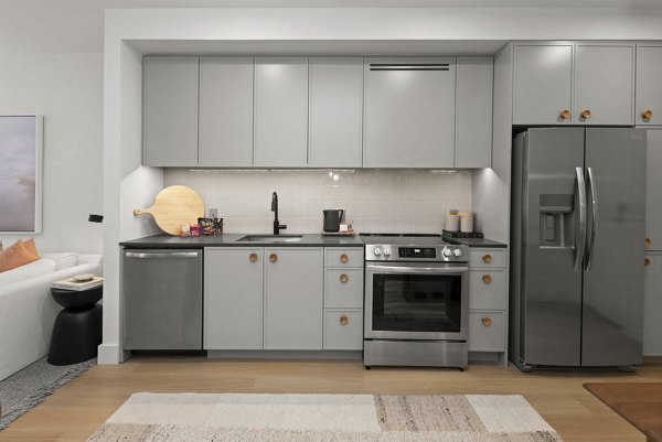 kitchen at Cullman House Apartments