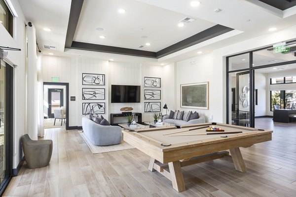 clubhouse game room at Prose Ascend Apartments