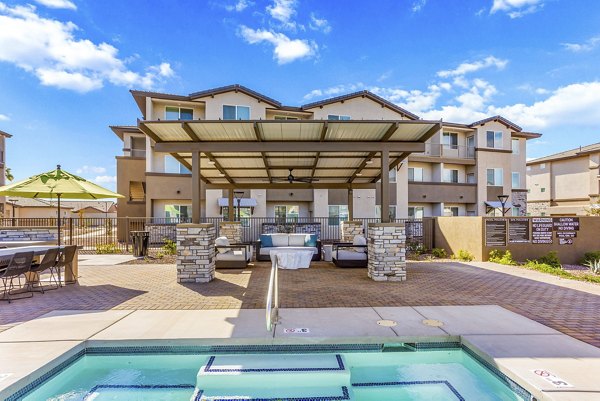 pool patio and jacuzzi at Prose Ascend Apartments