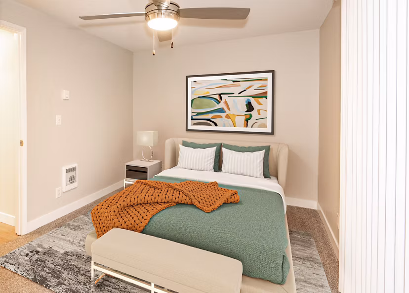 bedroom at Aspenridge Apartments