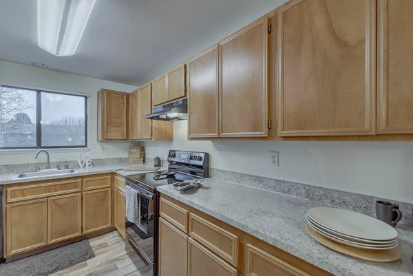 kitchen at Aspenridge Apartments