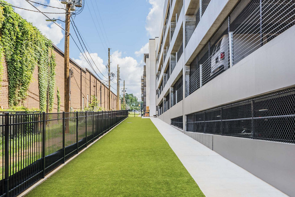dog park at Artizia at LoSo Apartments