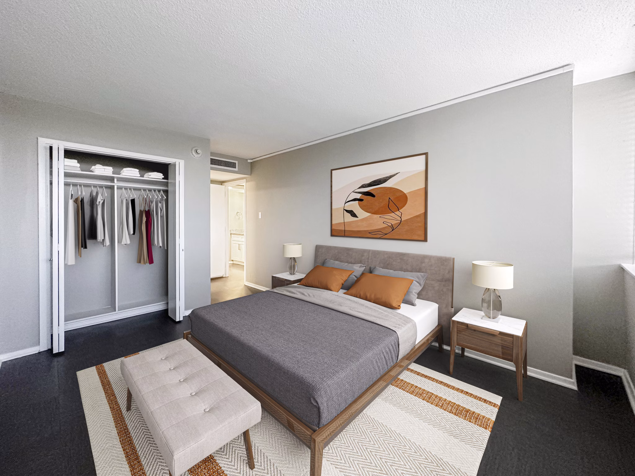 bedroom at Skyline at Kessler Apartments