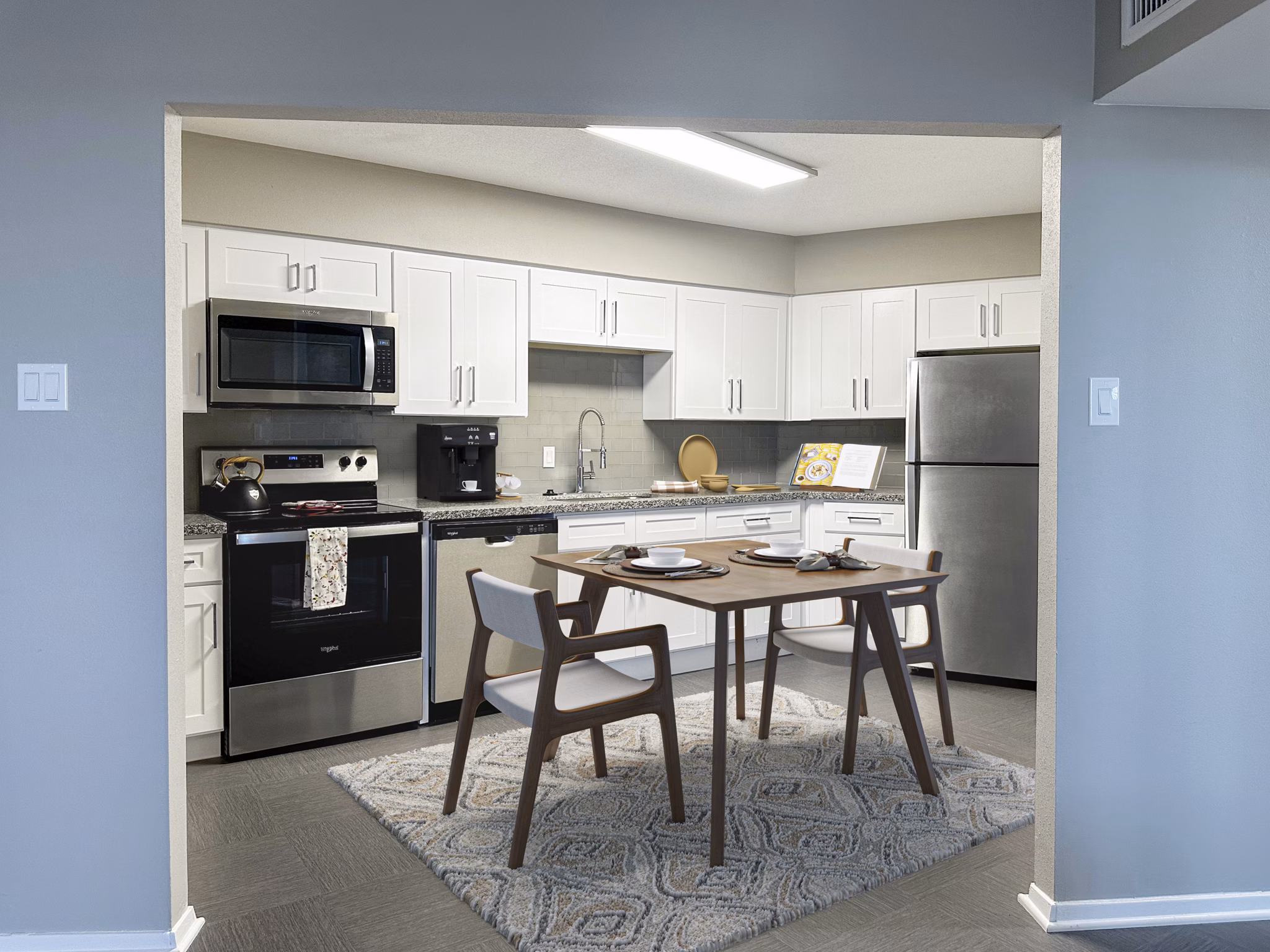 dining room at Skyline at Kessler Apartments