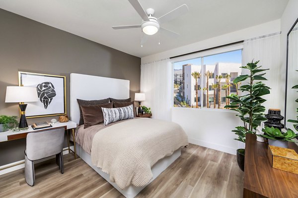 bedroom at Marlowe South Las Vegas Apartments