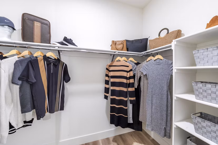 bedroom closet at Marlowe South Las Vegas Apartments