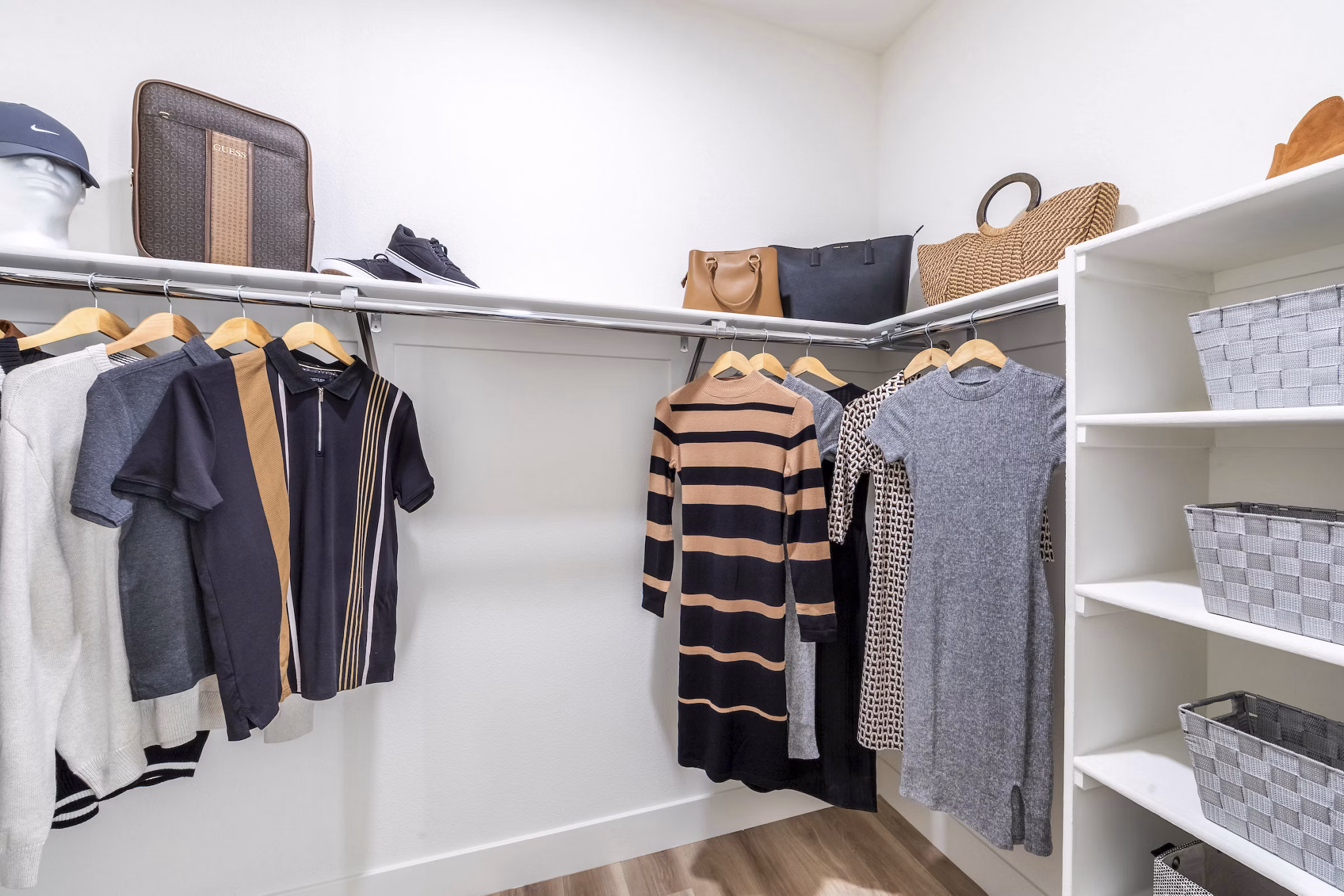 bedroom closet at Marlowe South Las Vegas Apartments